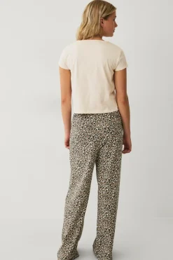 Ellos Collection Pyjamassæt Beige leopardprint