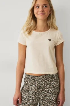 Ellos Collection Pyjamassæt Beige leopardprint