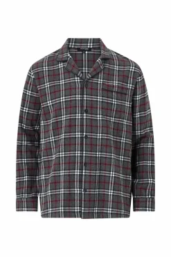 Ellos Collection Pyjamassæt i flonel Grårutig