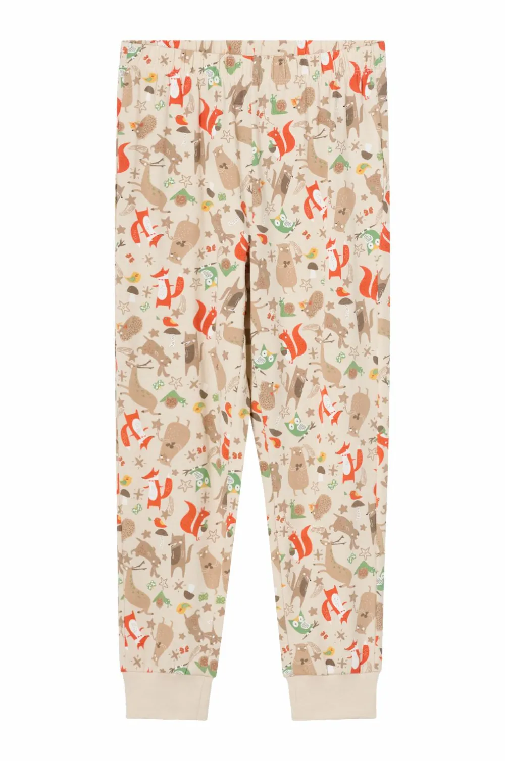Ellos Collection Pyjamas med tryk beige skovmønstret Online