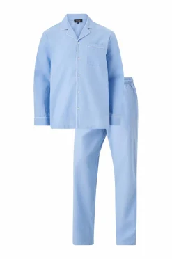 Ellos Nattøj & Homewear>Collection Pyjamassæt i bomuldsbatist 2 dele Lyseblå