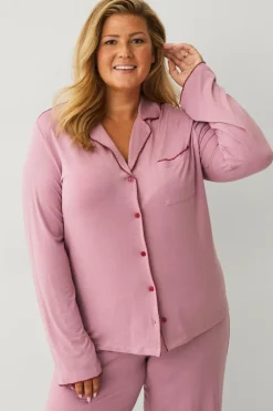 Ellos Nattøj>Collection Pyjamasskjorte Rosa