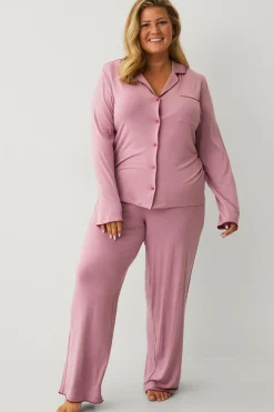 Ellos Nattøj>Collection Pyjamasskjorte Rosa