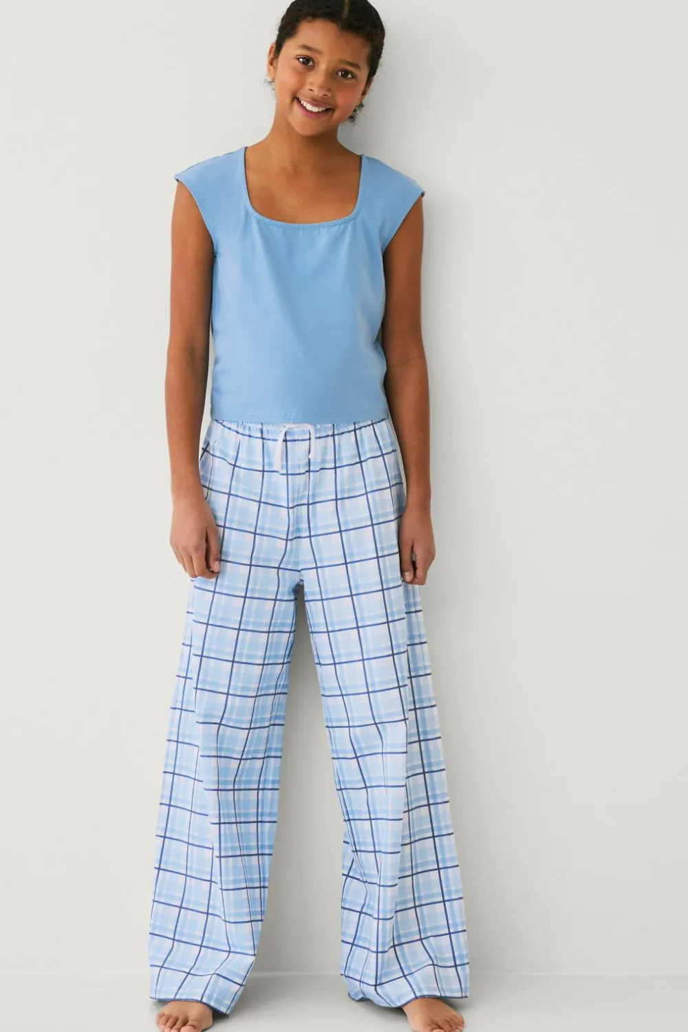 Ellos Nattøj & Homewear>Collection Pyjamassæt Blå