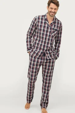 Ellos Nattøj & Homewear>Collection Pyjamas Lance i poplin Blåternet