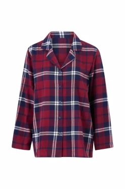 Ellos Collection Pyjamassæt i flonel Rødblå ternet Discount