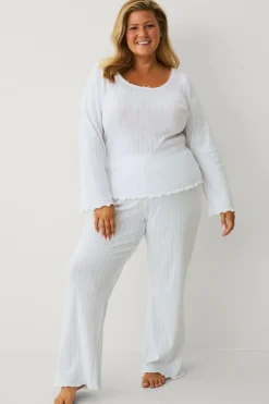 Ellos Nattøj>Collection Pyjamasoverdel Hvid