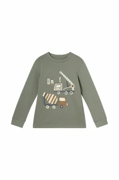 Ellos Collection Pyjamas med tryk Grøn diggers Clearance