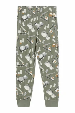 Ellos Collection Pyjamas med tryk Grøn diggers Clearance