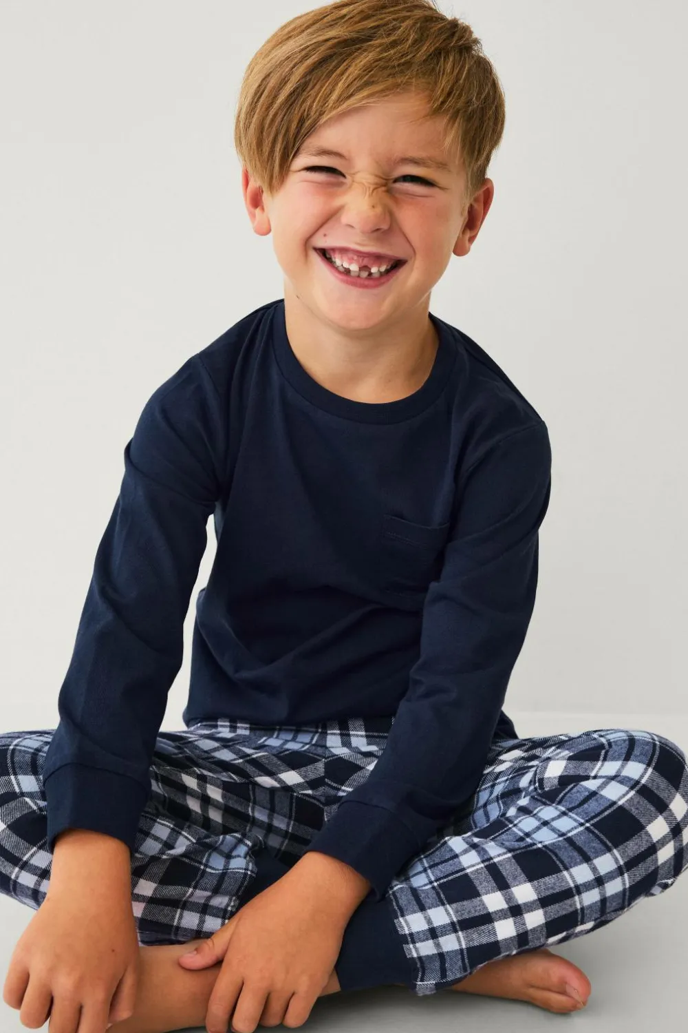 Ellos Nattøj & Homewear>Collection Pyjamassæt blå