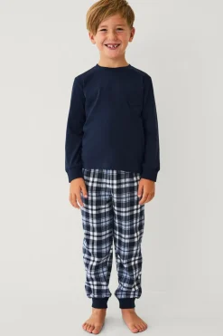 Ellos Nattøj & Homewear>Collection Pyjamassæt blå