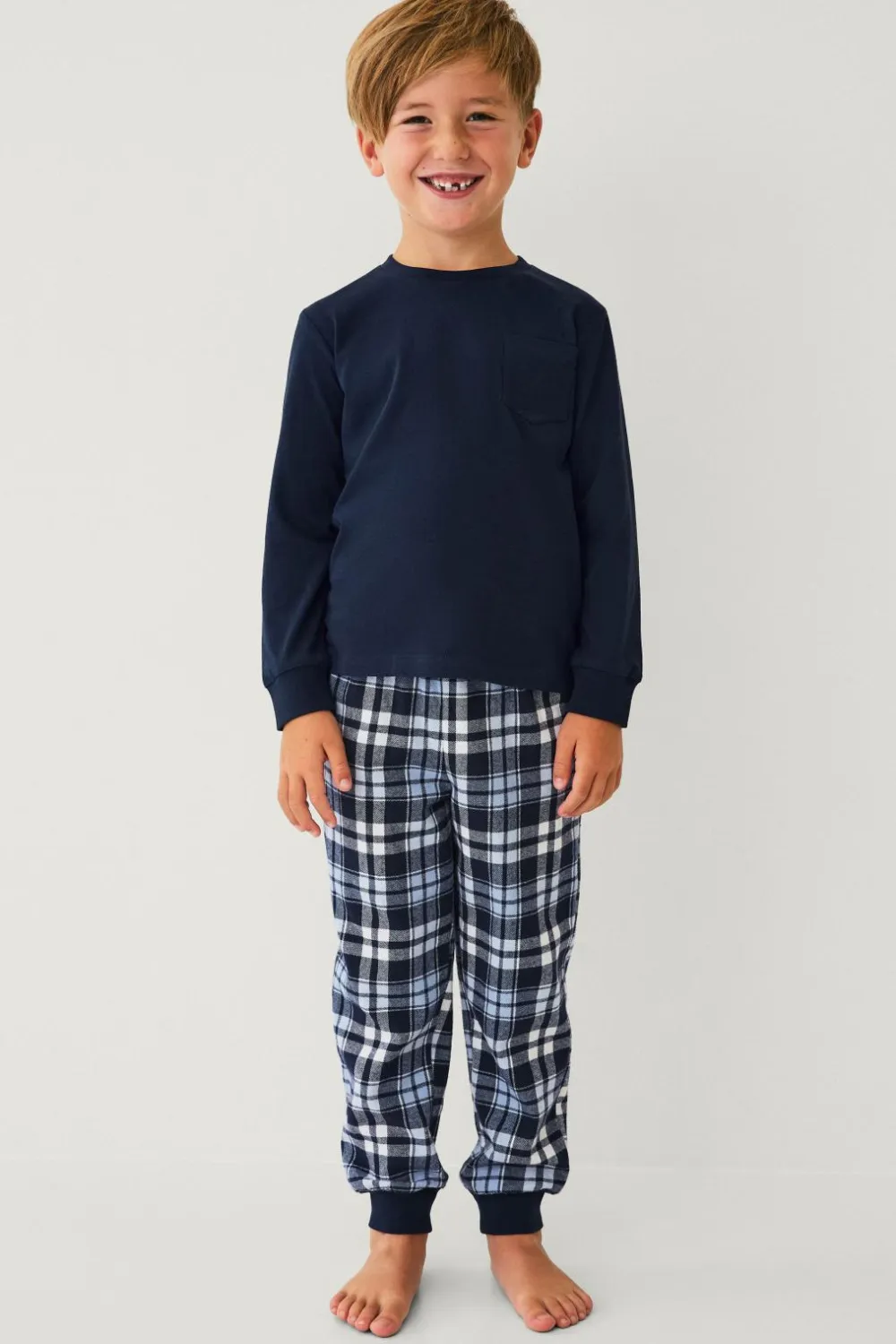Ellos Nattøj & Homewear>Collection Pyjamassæt blå