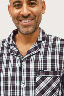 Ellos Collection Pyjamas Lance i poplin Blåternet. Outlet