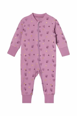 Ellos Nattøj & Homewear>Collection Pyjamasoverall Kerry Lyslilla mønstret