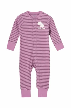 Ellos Collection Pyjamasoverall Everly 2-pak Mørke rosa stribet + mønstret Clearance