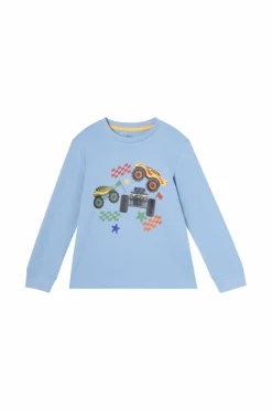 Ellos Collection Pyjamas med tryk Blå monster trucks Outlet