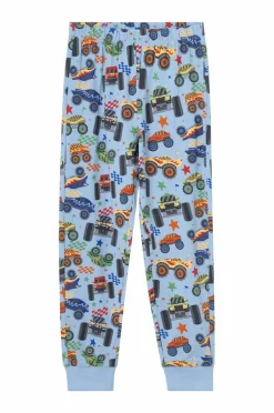 Ellos Collection Pyjamas med tryk Blå monster trucks Outlet