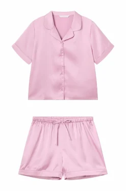 Ellos Collection Pyjamas i satin dæmpet rosa Clearance