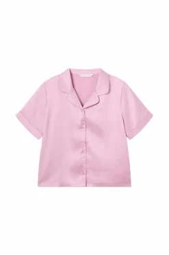 Ellos Collection Pyjamas i satin dæmpet rosa Clearance