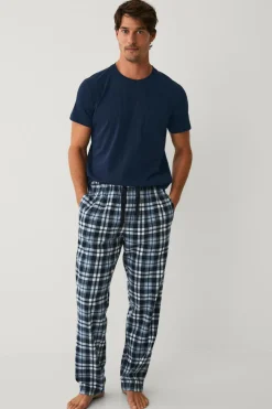 Ellos Collection Pyjamassæt Blårutig Discount