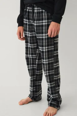 Ellos Collection Pyjamassæt sort rutig Discount