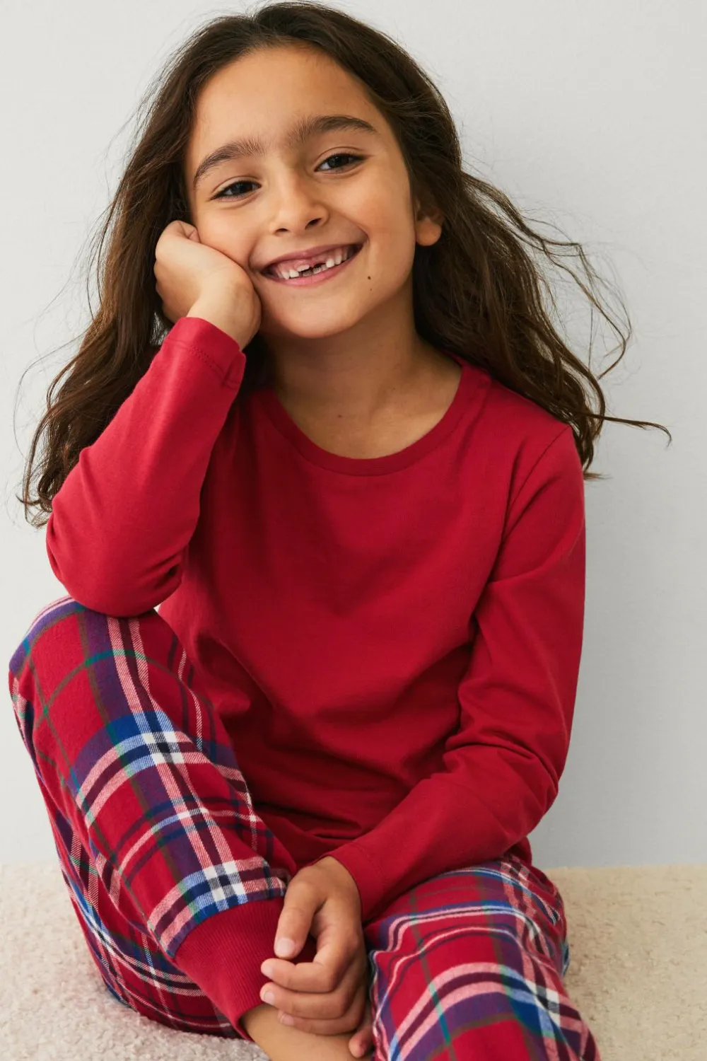 Ellos Collection Pyjamassæt rød rut Best