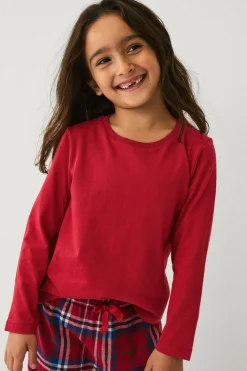 Ellos Collection Pyjamassæt rød rut Best