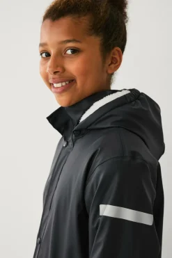 Ellos Collection Regnjakke med pileforing sort Online