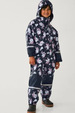 Ellos Collection Regntøj Regna med fleeceforing Marinblå Best