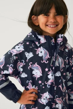 Ellos Collection Regntøj Regna med fleeceforing Marinblå Best