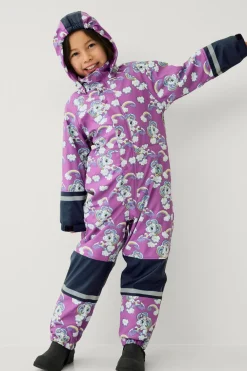 Ellos Collection Regntøj Regna med fleeceforing Mk rosa mønstret