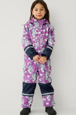 Ellos Collection Regntøj Regna med fleeceforing Mk rosa mønstret