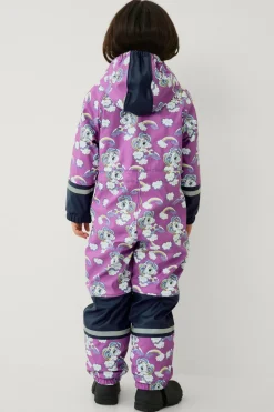 Ellos Collection Regntøj Regna med fleeceforing Mk rosa mønstret