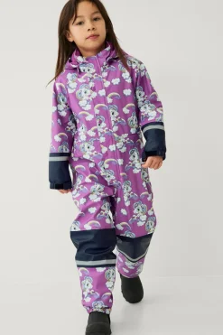 Ellos Collection Regntøj Regna med fleeceforing Mk rosa mønstret