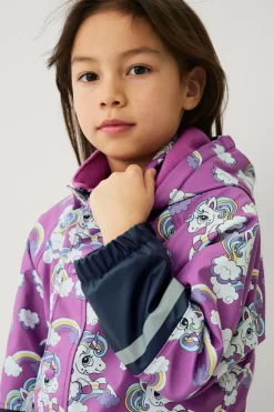 Ellos Collection Regntøj Regna med fleeceforing Mk rosa mønstret