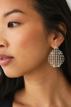 Ellos Smykker>Collection Øreringe med rhinstene sølv