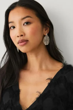 Ellos Smykker>Collection Øreringe med rhinstene sølv