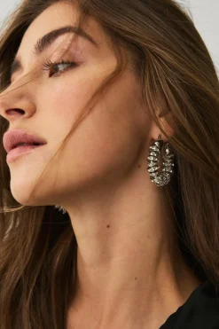 Ellos Collection Ørestikker med rund form sølv Discount