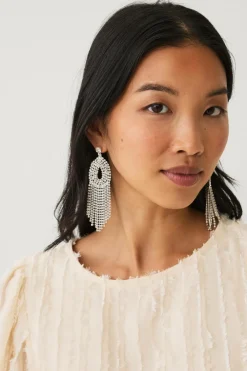 Ellos Smykker>Collection Ørestikker med rhinsten Sølvfarvet