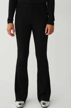 Ellos Collection Ribbede leggings Sort