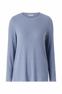 Ellos Collection Ribstrikket top Blå Best