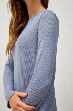 Ellos Collection Ribstrikket top Blå Best