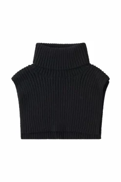 Ellos Collection Ribstrikket halsvarmer sort Clearance