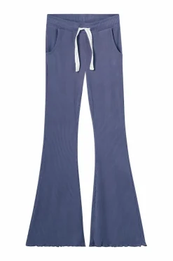 Ellos Nattøj & Homewear|Bukser & Leggings>Collection Ribbede afslappede bukser Blå farve