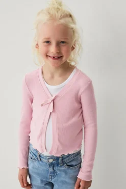 Ellos Collection Ribbet cardigan Lys lilla New