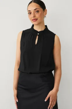 Ellos Skjorter & Bluser>Collection Ærmeløs bluse sort