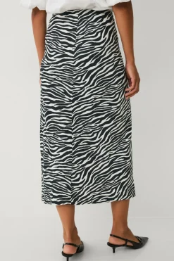 Ellos Collection Satinkjole Zebra aop Outlet