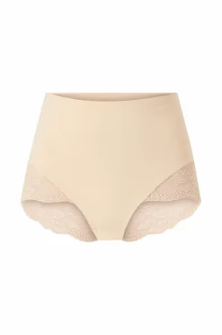 Ellos Collection Shapingtrusser med blondedetaljer - medium støtte Beige Clearance