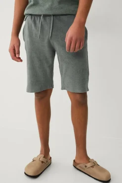 Ellos Collection Shorts Jason i frotté Grågrøn New