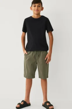 Ellos Collection Shorts i bomuldstwill Grøn Outlet